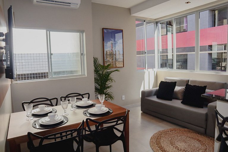 Apartamento a 80 metros da Praia de Jatiúca - 204