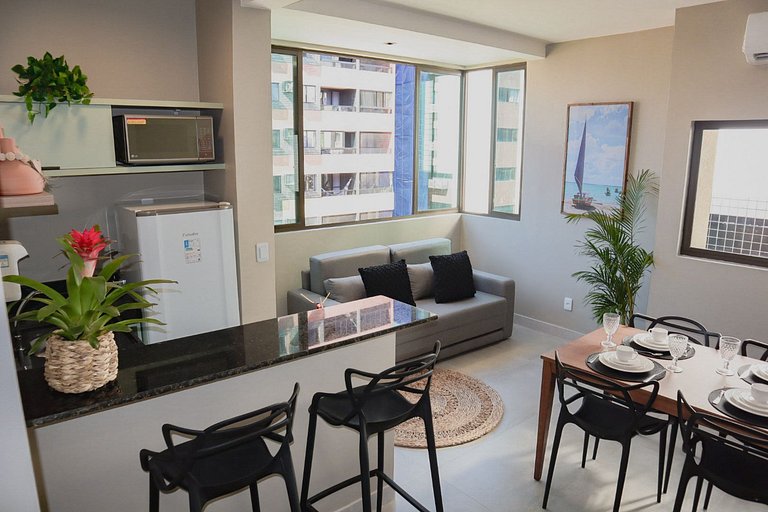 Apartamento a 80 metros da Praia de Jatiúca - 301